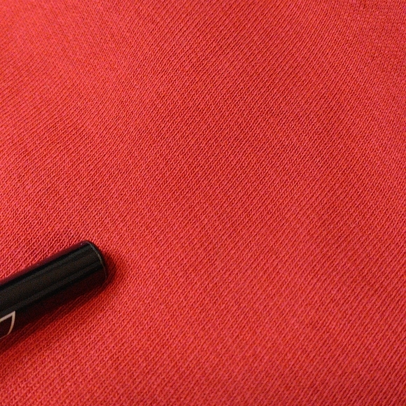 Untuckit Medium Wolfred Red Quarter Zip Elbow Patch 100% Cotton Pullover - Picture 16 of 17